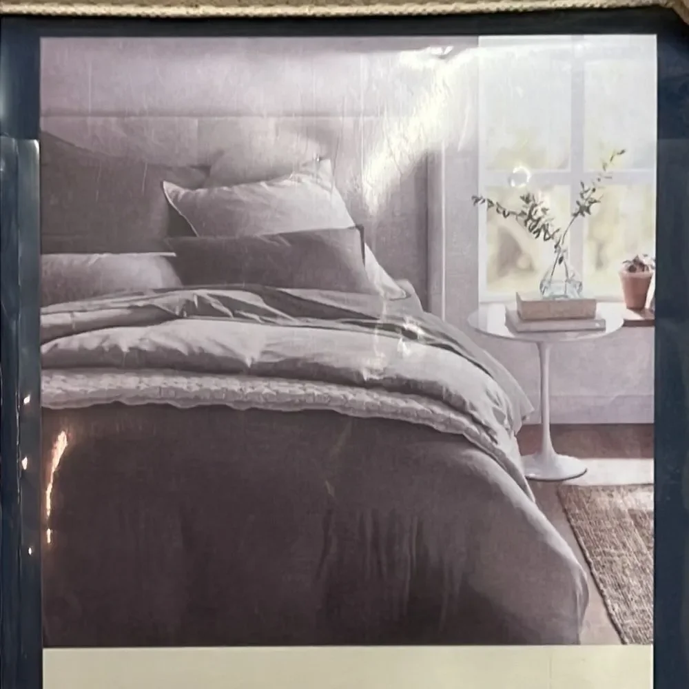 ‎Oake Navy Blue 3-Pc.Duvet Cover Set, King
